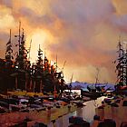 Michael Pacher Paintings - Quiet Day at Rivers Inlet by Michael O'Toole